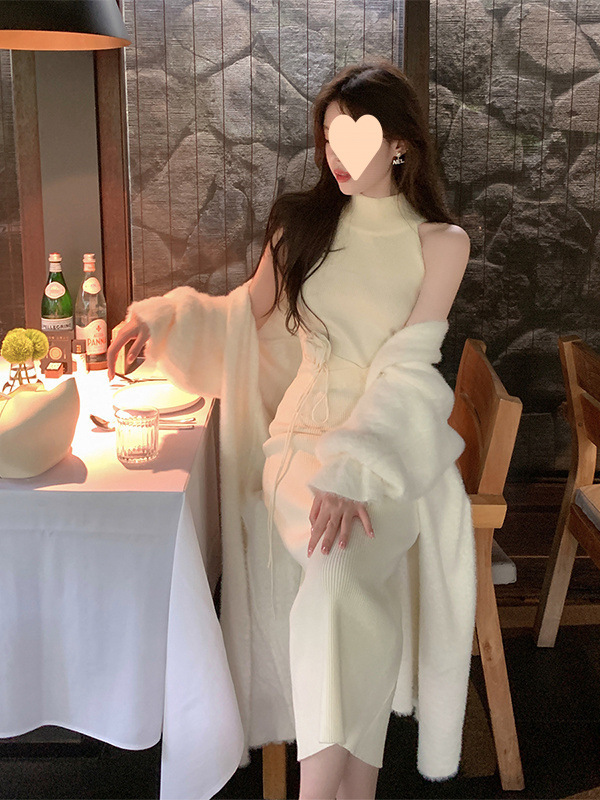 Áo len dáng ôm , áo choàng lông_thumbnail_5