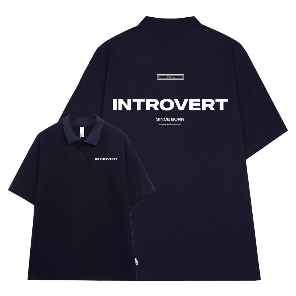 Áo polo unisex form rộng PL050 Miucho chất vải cotton in basic