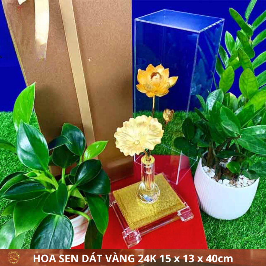 BÌNH HOA SEN DÁT VÀNG 24K 15x13x40cm_thumbnail_2
