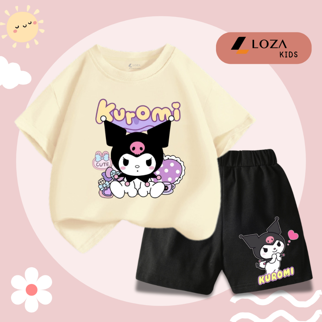 Bộ đồ bé gái in hình Kuromi -  Loza Kids SB308_thumbnail_11
