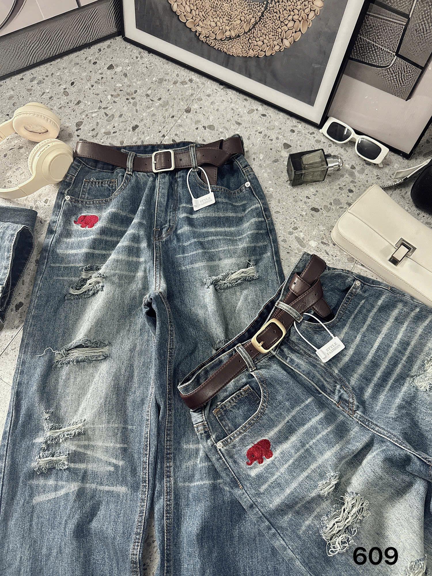 BIGSIZE NỮ-Quần suông thêu voi đỏ T-QJ609_thumbnail_6