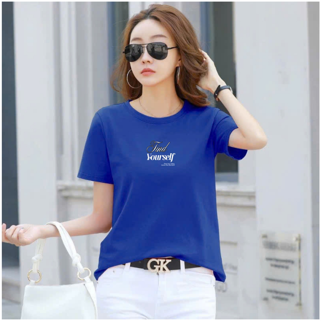 [Form Rộng] Áo thun nữ in chữ 'Find Yourself' - LOZA RT8210_thumbnail_5