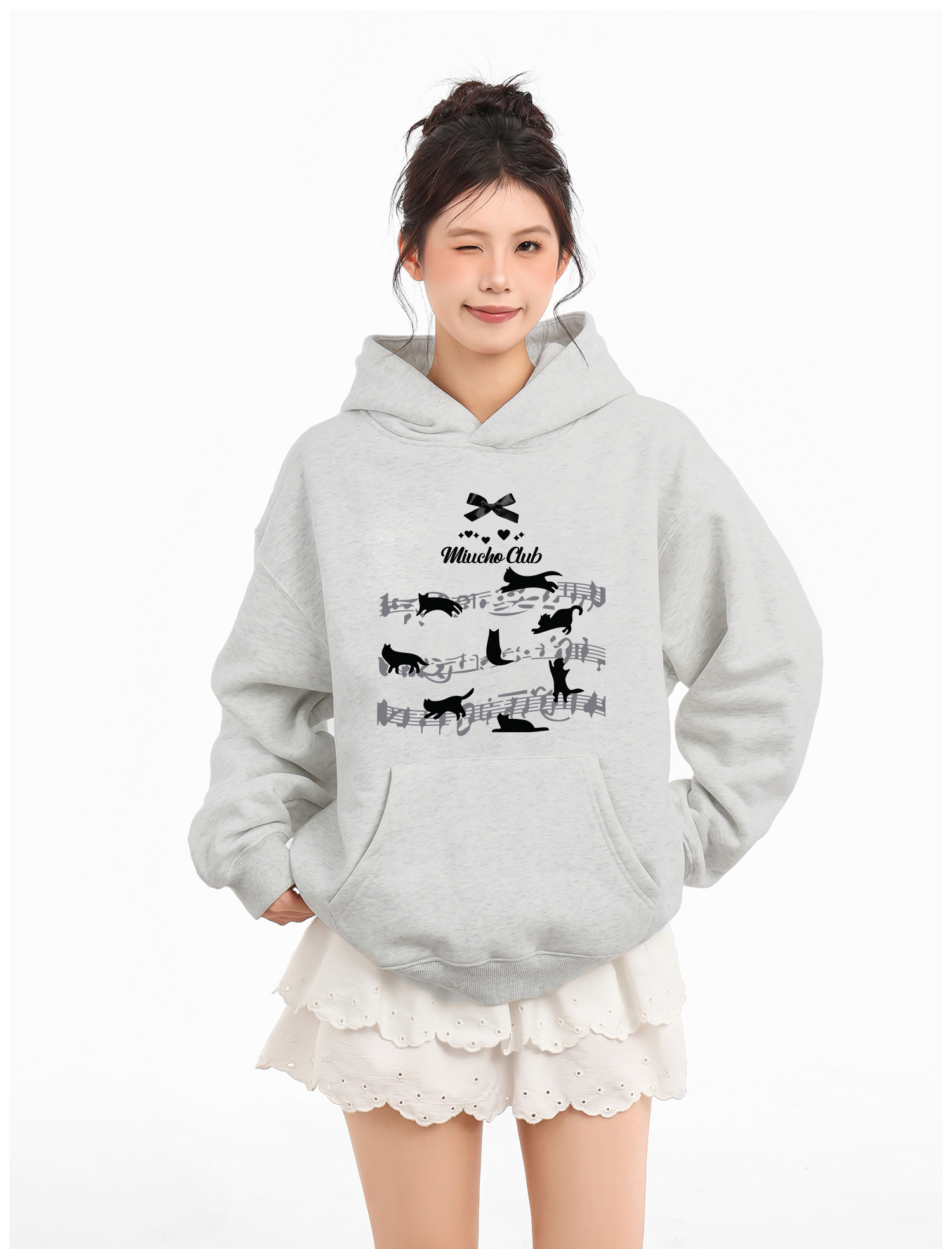 Áo hoodie nữ form rộng local brand HDD1618 Miucho vải nỉ chân cua dày dặn mũ tròn in artwork_thumbnail_3