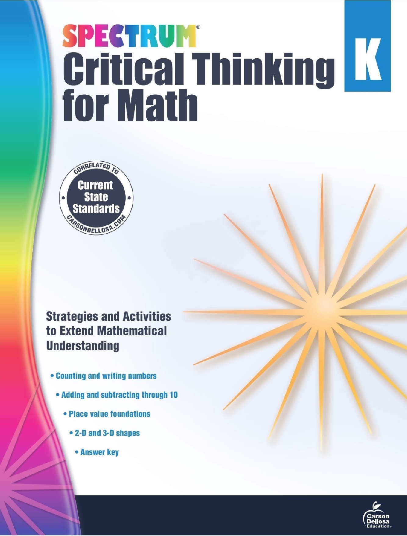 Sách Spectrum Critical Thinking for Math Workbook Grade K
