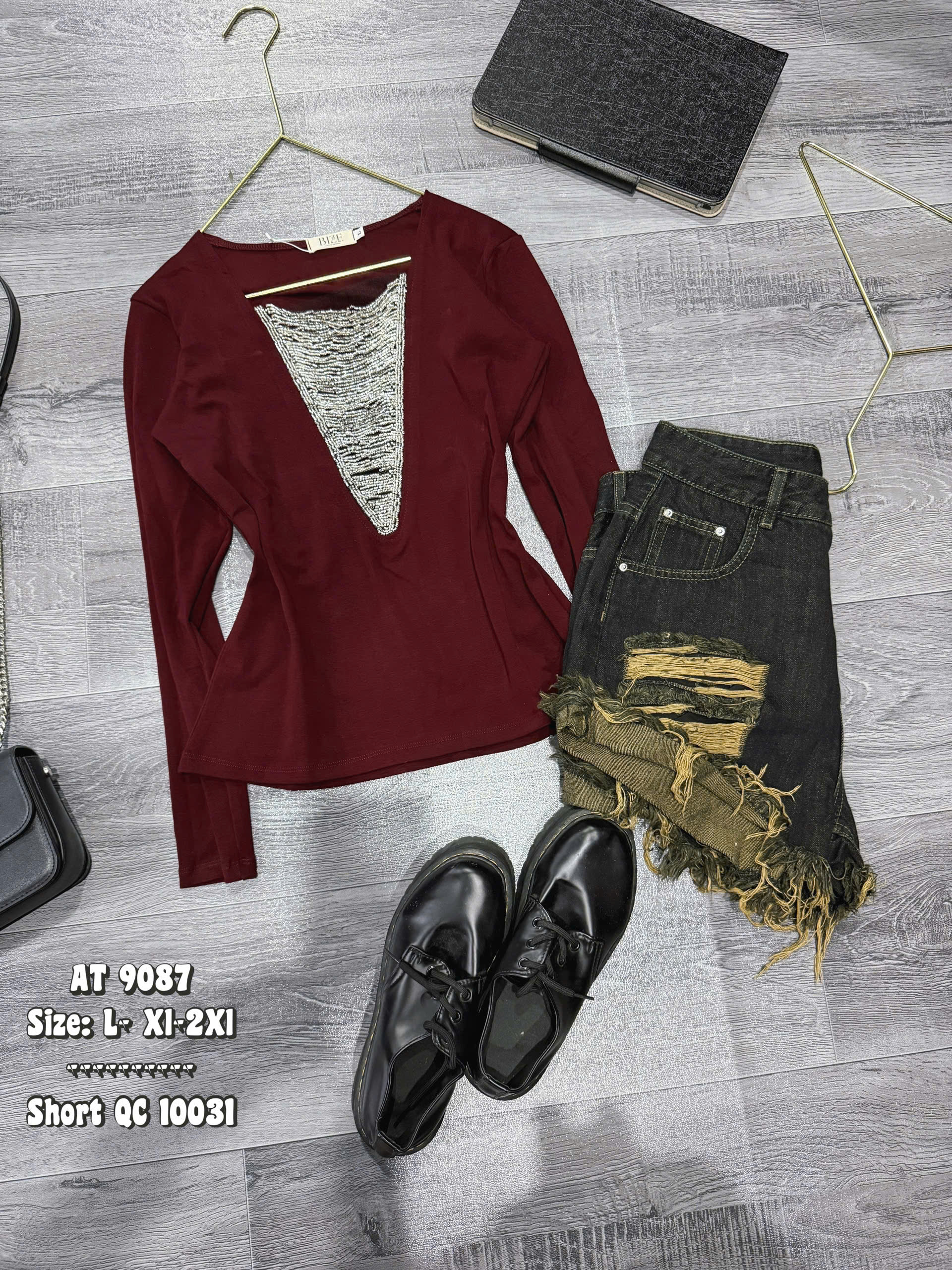 BIGSIZE- Áo thun tay dài phối cườm T-AT9087_thumbnail_7