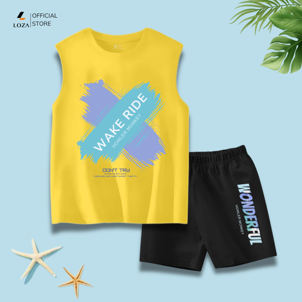 Bộ ba lỗ bé trai in hình nhiều mẫu - Loza Kids G0280_thumbnail_0