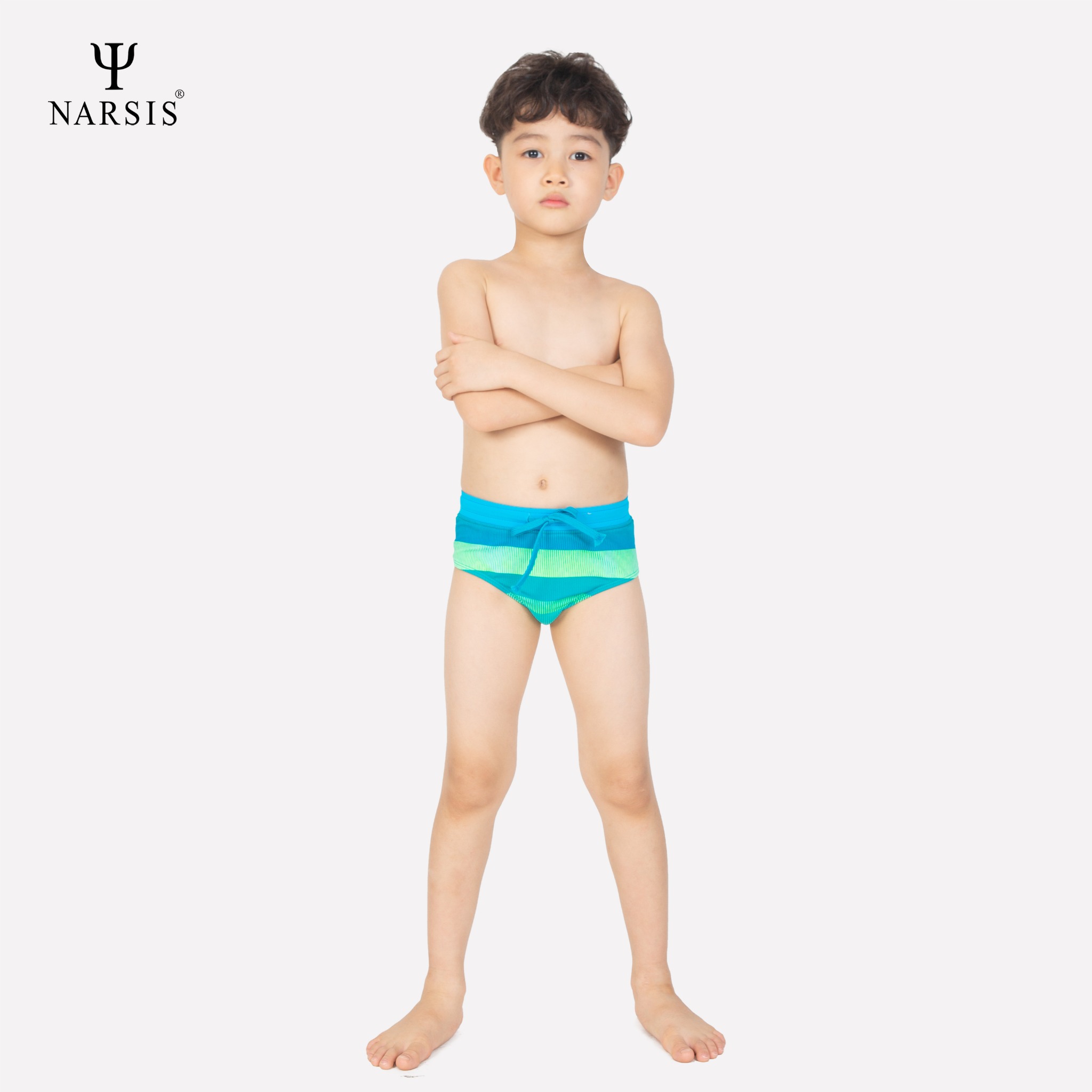 QUẦN BƠI BÉ TRAI KQ0008 NARSIS CHẤT LIỆU THOÁNG MÁT, DỄ CHỊU, THOẢI MÁI CẢ NGÀY, DỄ VẬN ĐỘNG_thumbnail_1