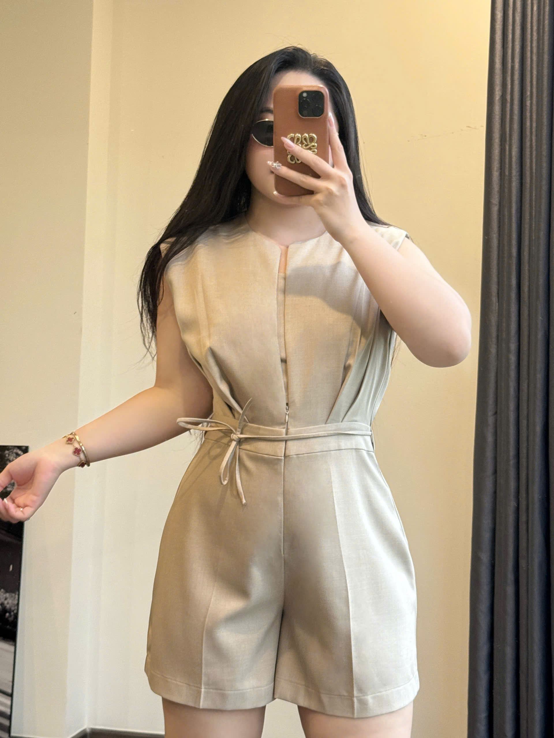 BIGSIZE- Jumsuit kiểu xếp ly V-JUM01_thumbnail_6