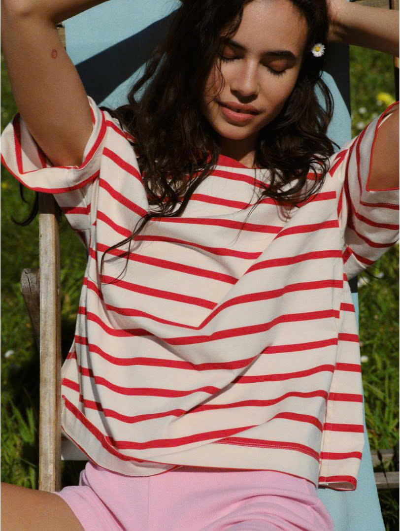 A66 ÁO ZARA SỌC FORM OVER