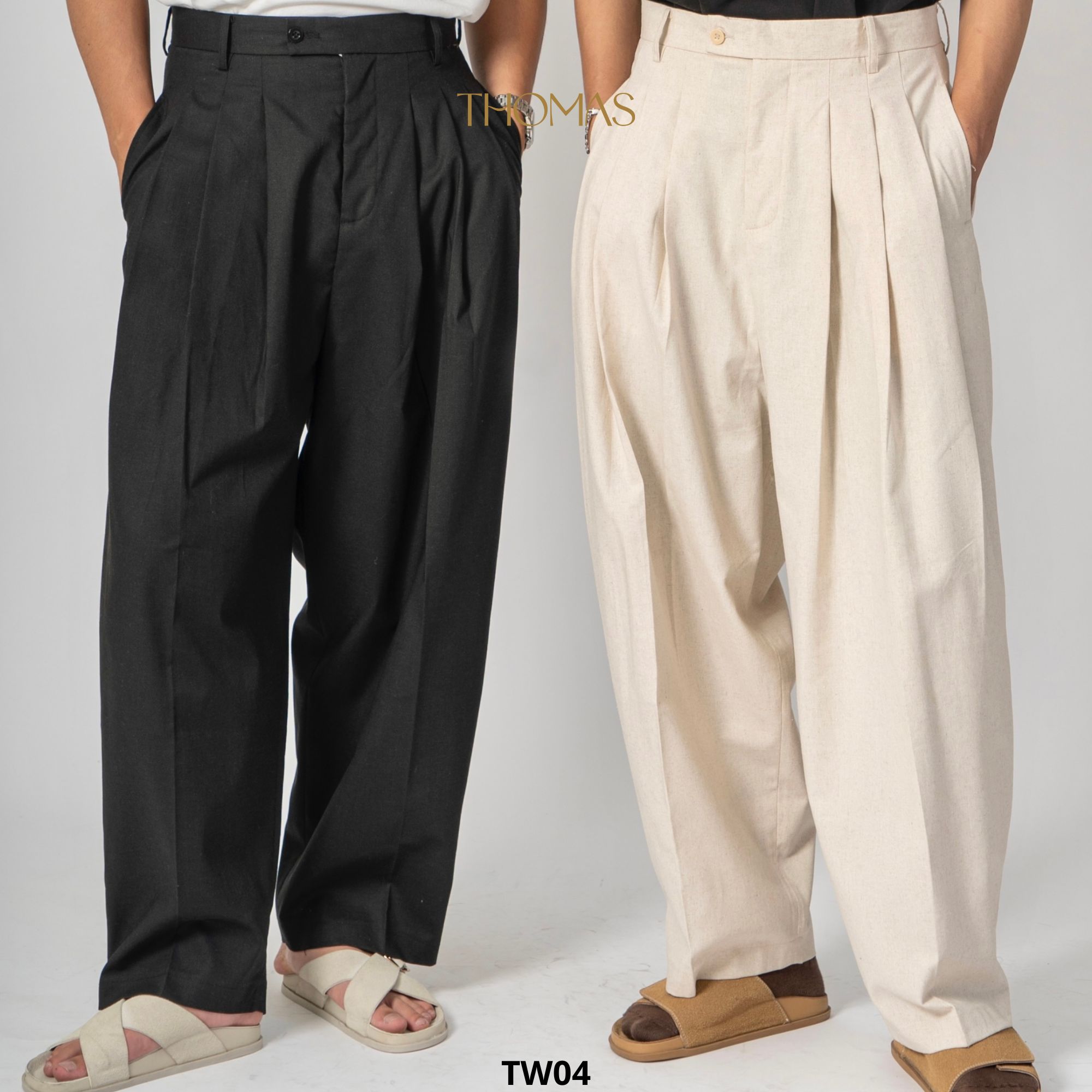 Quần Dài Lark Wide Vải Linen Form Balloon_thumbnail_1