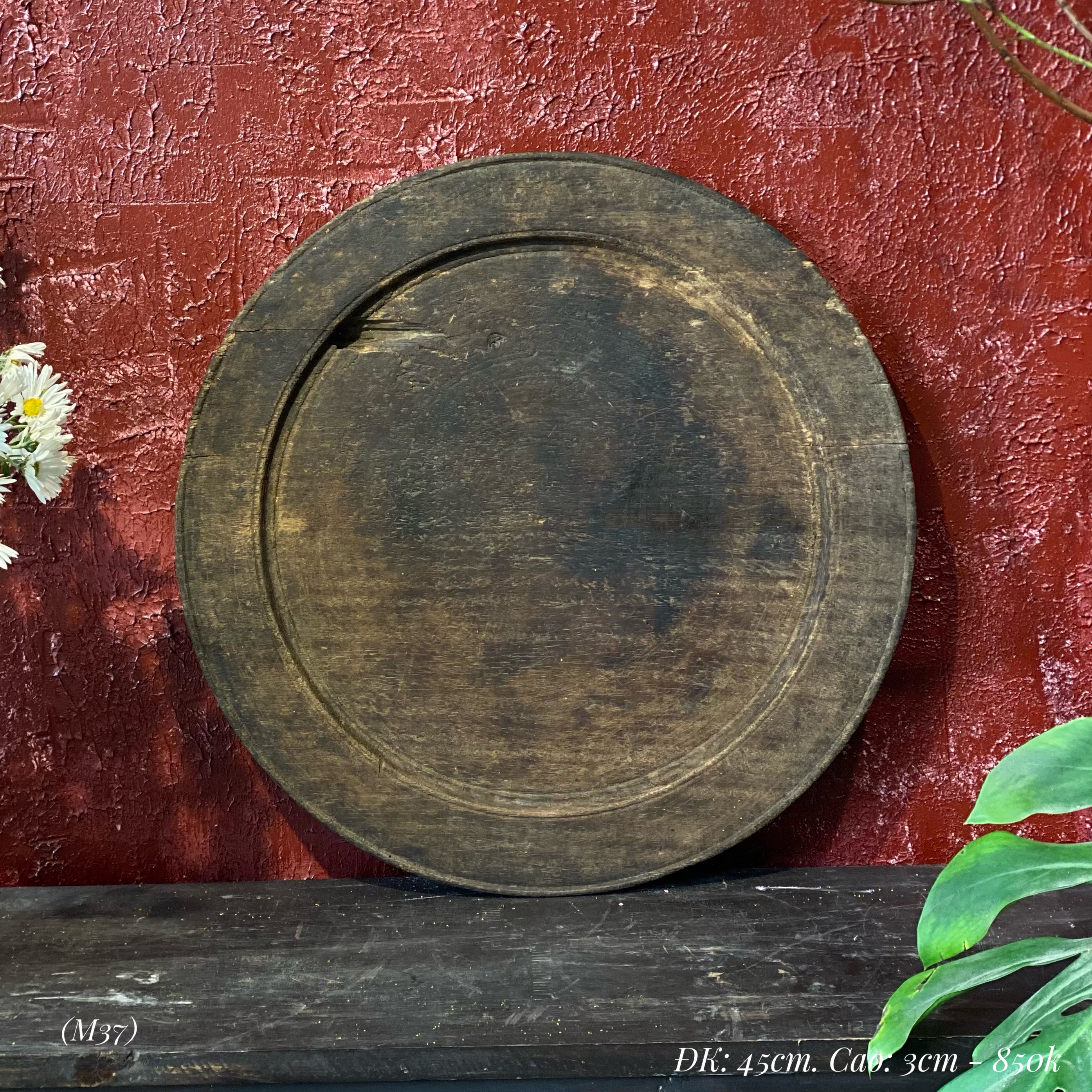 Mâm gỗ M37 - Đường kính 45cm