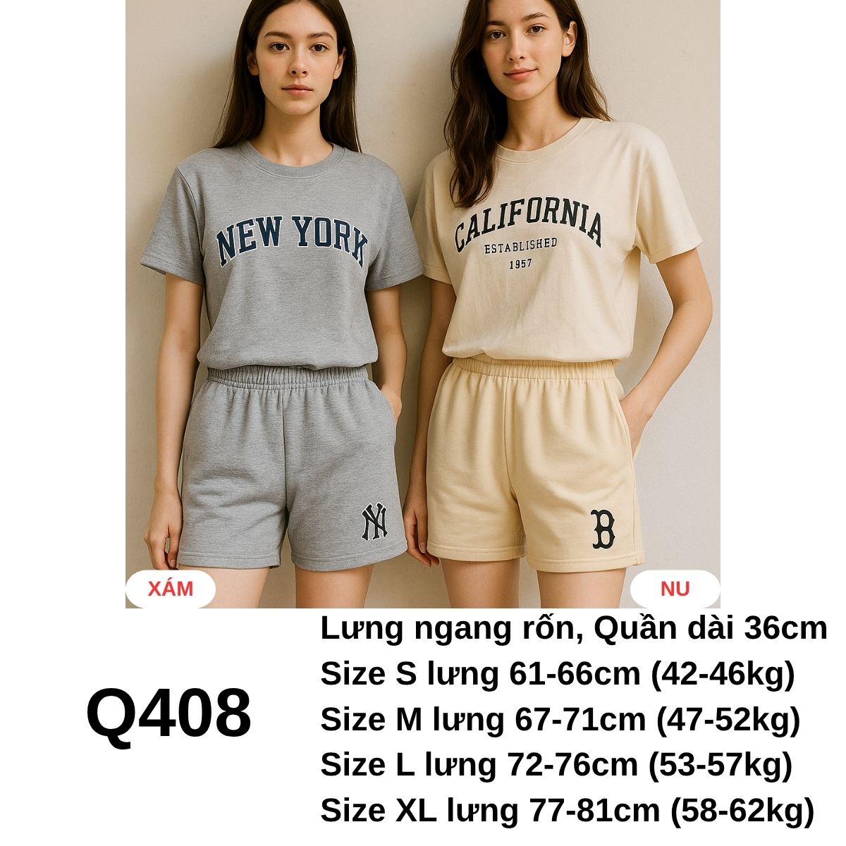 Q408- QUẦN ĐÙI THUN