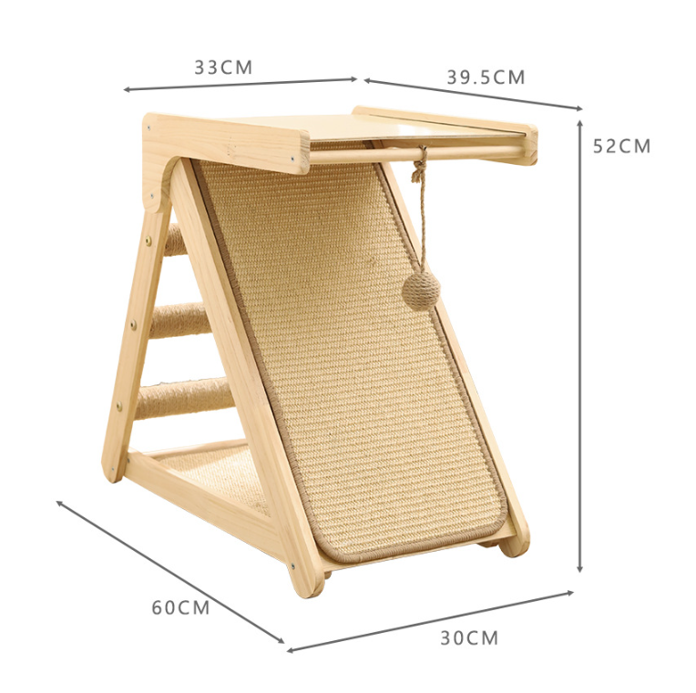กระดานลับเล็บพร้อมเตียงนอนแมว