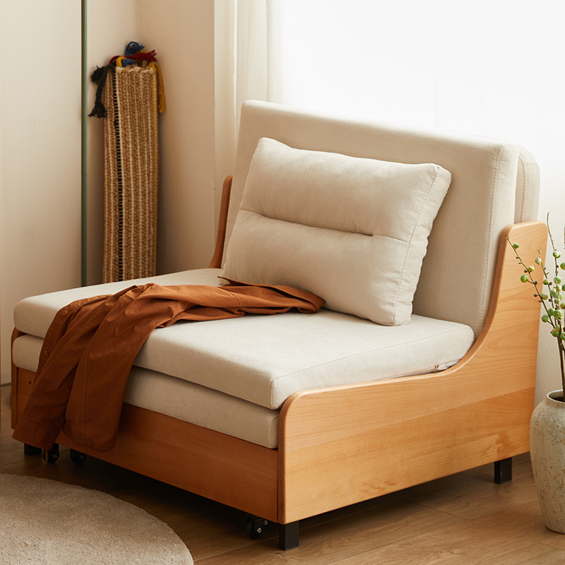 Giường Sofa gấp gọn vải lanh canvas SmartFurni - SMF22 - 4 Size - Xám nhạt_thumbnail_2