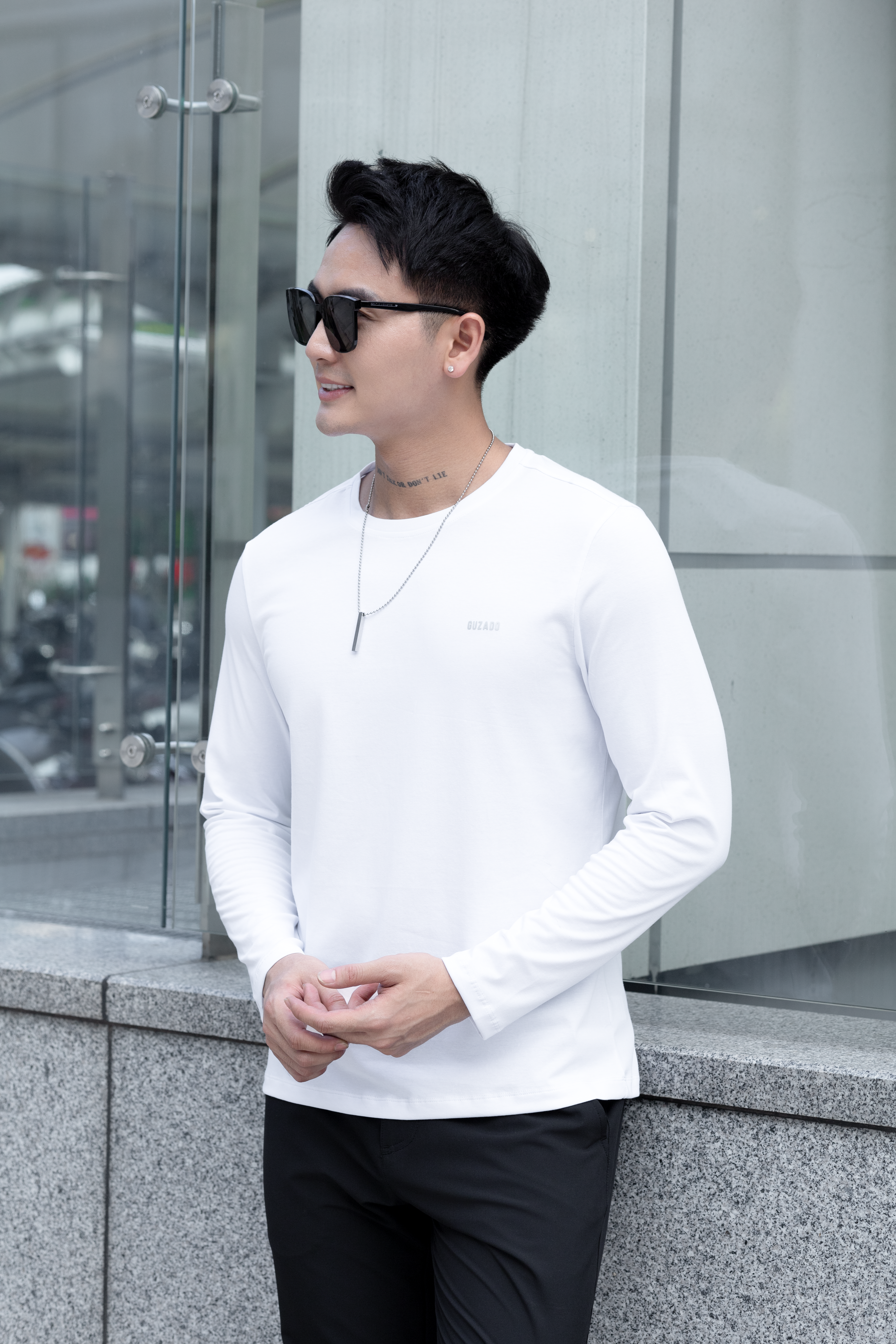 Áo Dài Tay GUZADO Cotton CVC GDT03_thumbnail_12