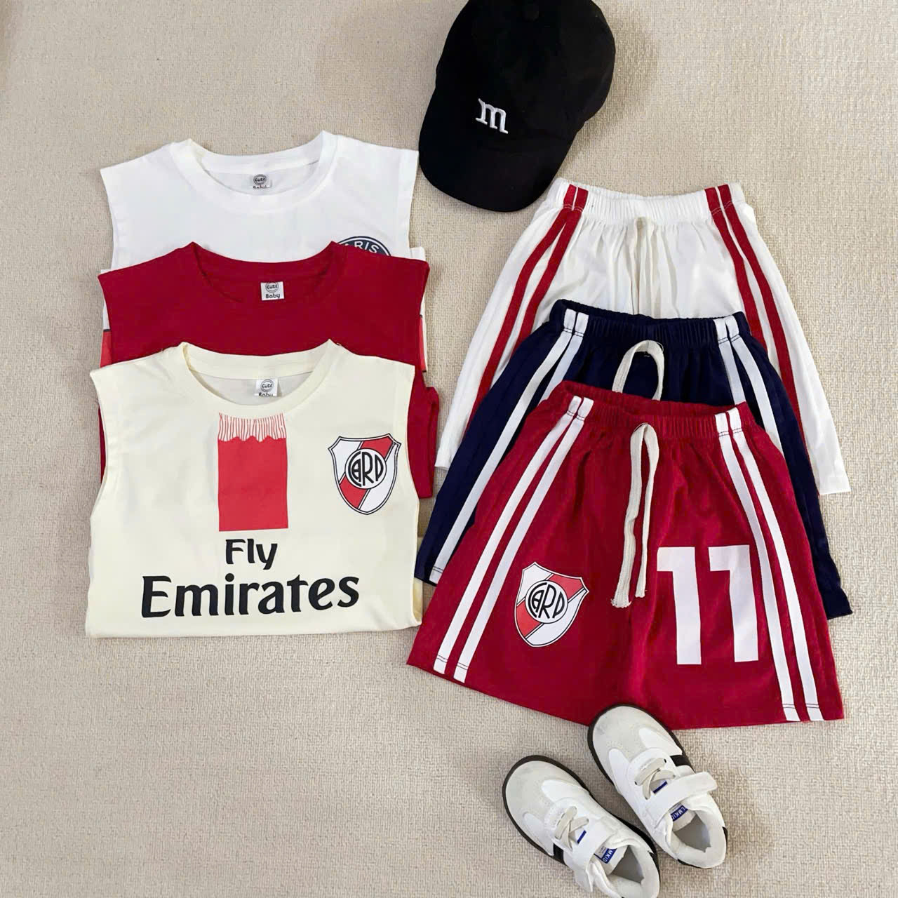 M08 SET 3 BỘ BA LỖ HÌNH CHỮ A 2 SỌC PARIS- A100.180