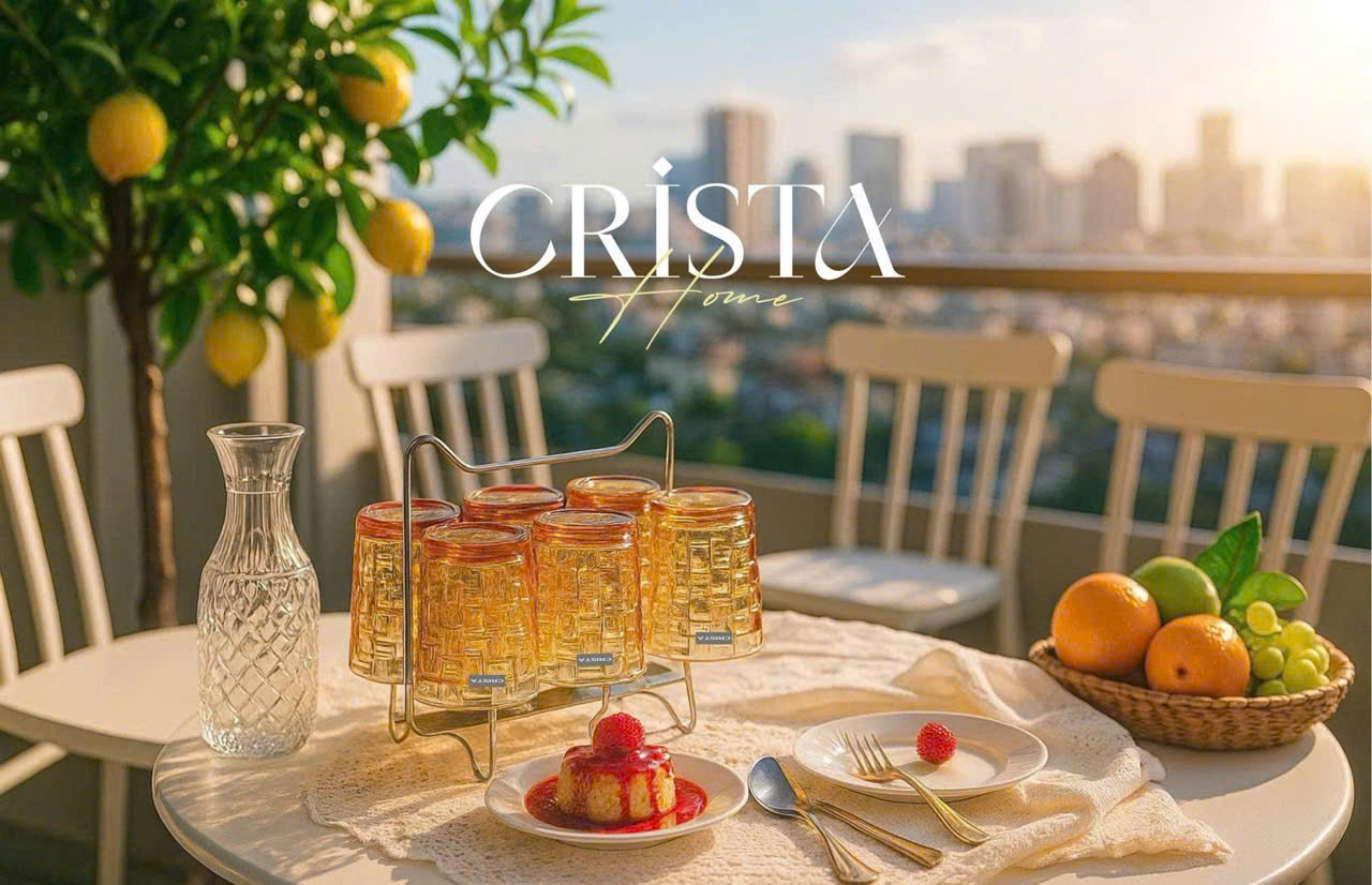 Bộ 6 cốc thủy CRISTA HOME tinh vân caro 280ml_thumbnail_56