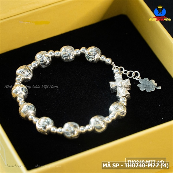 Vòng Mân Côi bạc ta hạt vân 8ly M77_thumbnail_2