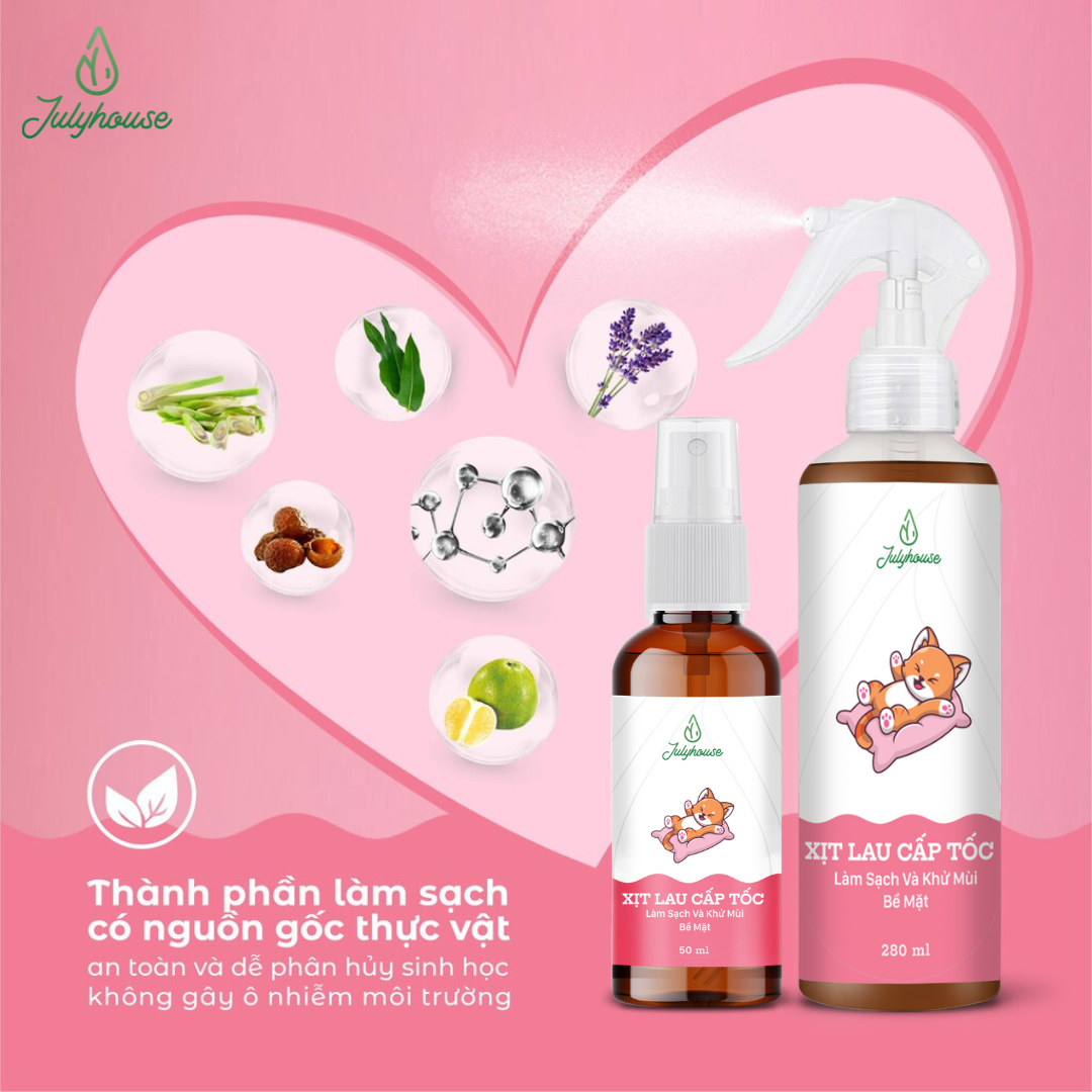 Xịt lau sàn cấp tốc Julyhouse