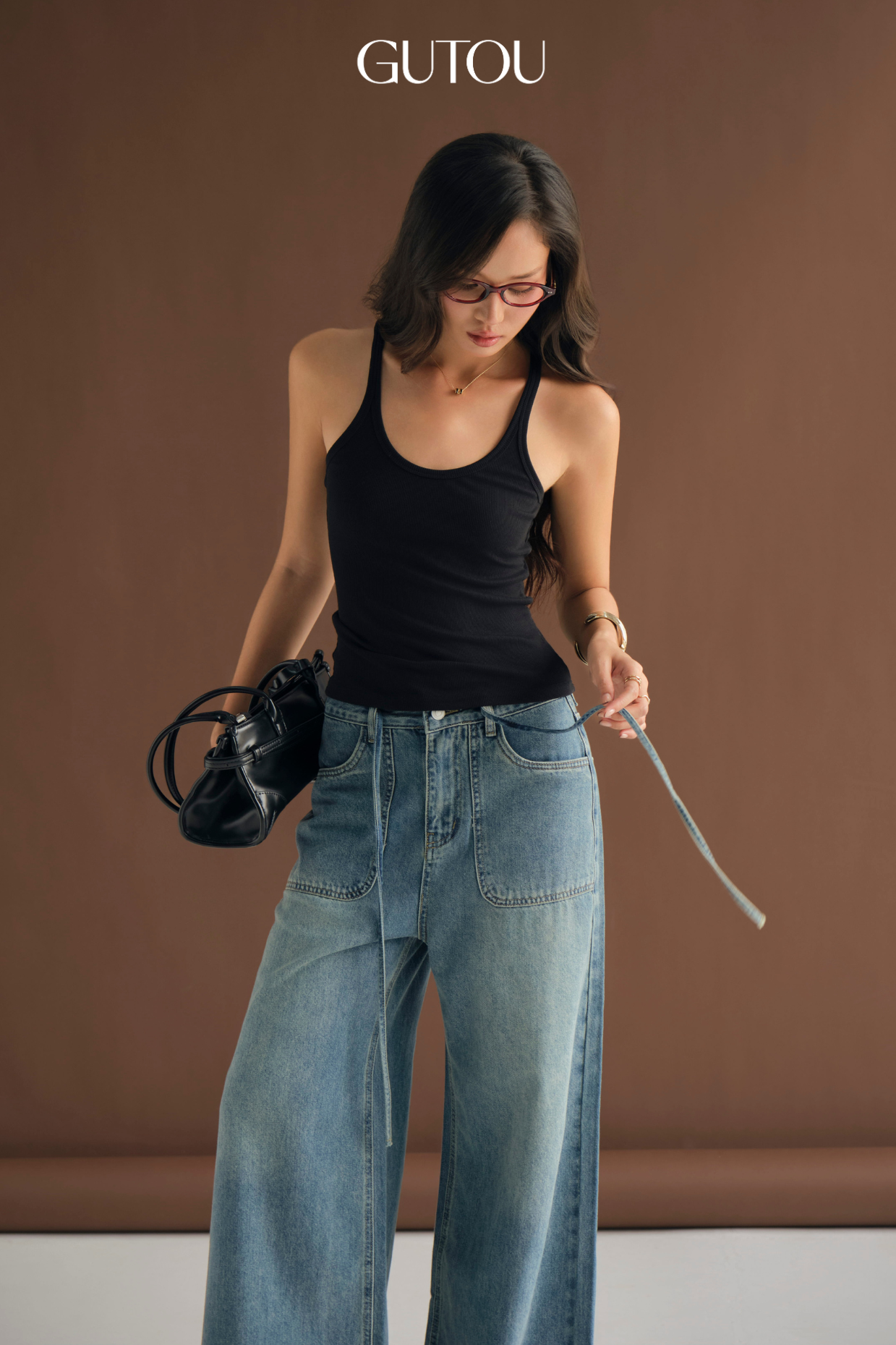 [ GUTOU ] Quần Jeans Suông Cord Trendy_thumbnail_3