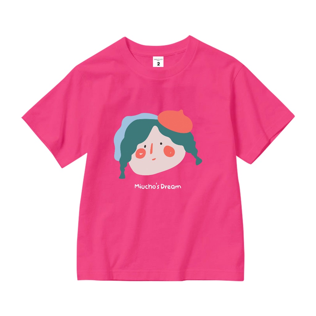 Áo thun dễ thương cho bé gái form rộng AED655 Miucho Kid 100% vải cotton thoáng mát basic_thumbnail_12