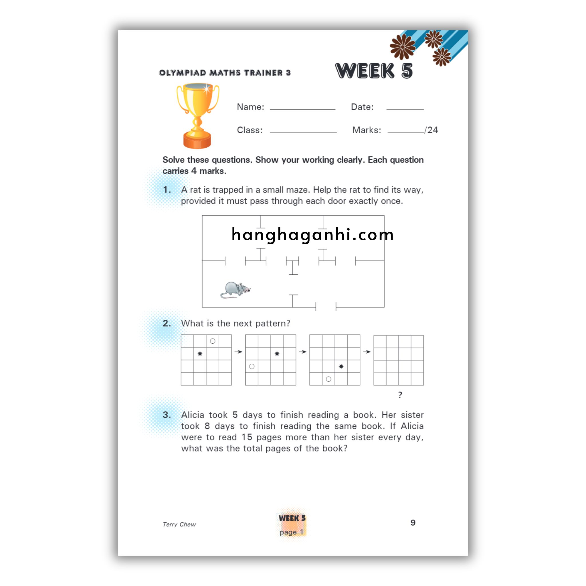 Olympiad Maths Trainer level 3- Sách Toán Tiếng Anh Singapore cho bé lớp 3_thumbnail_4
