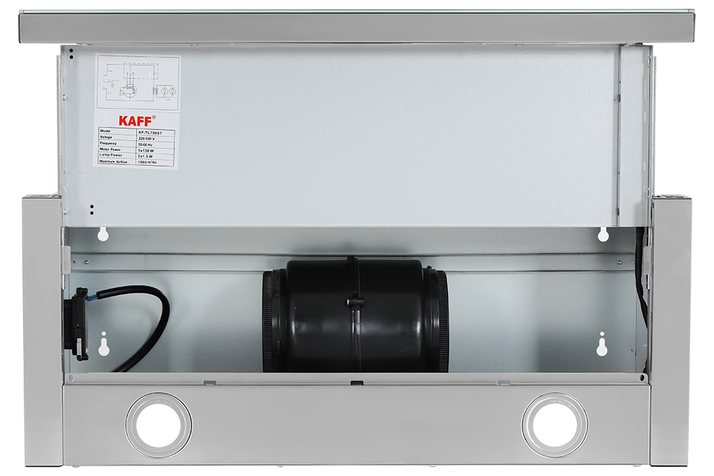 Máy hút mùi Kaff KF-TL700ST - Sử dụng động cơ tuabin đôi công suất 130W Máy hút mùi Kaff KF-TL700ST - Sử dụng động cơ tuabin đôi công suất 130W