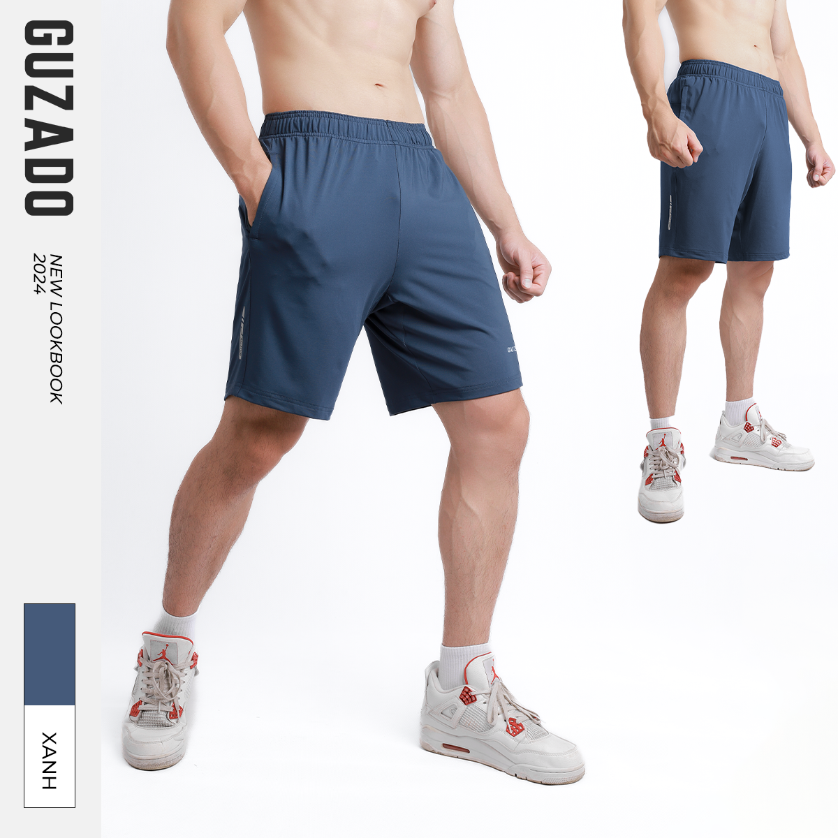 Quần Short Thể Thao GUZADO Vải Thun SIÊU CO GIÃN GSR02_thumbnail_15