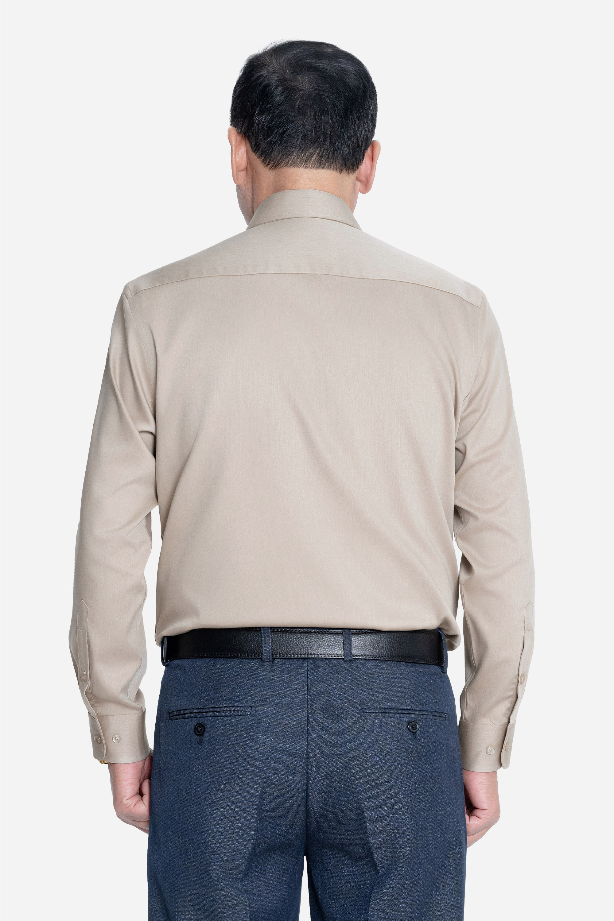 Sơ Mi Trơn Dài Tay Nam Trung Niên ANCHI Chất Liệu Sợi Sồi Cao Cấp Màu Trắng_thumbnail_26