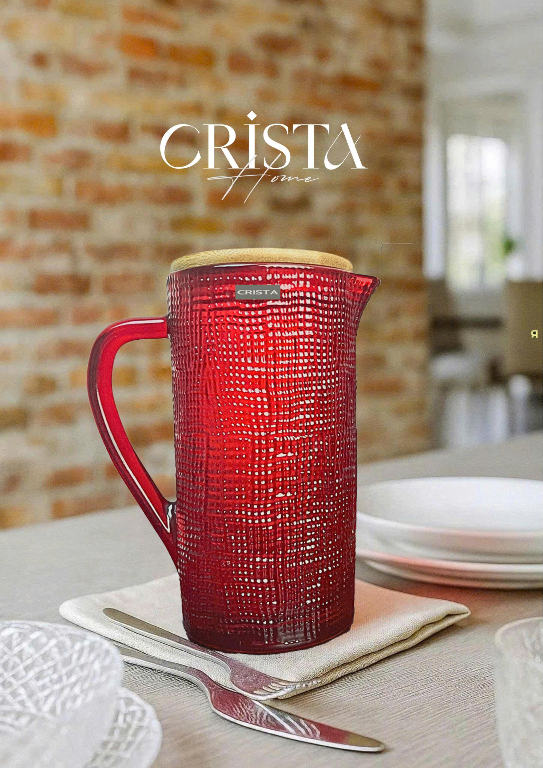 Bình thủy tinh CRISTA HOME vân lưới dập nổi 1000 ml_thumbnail_7