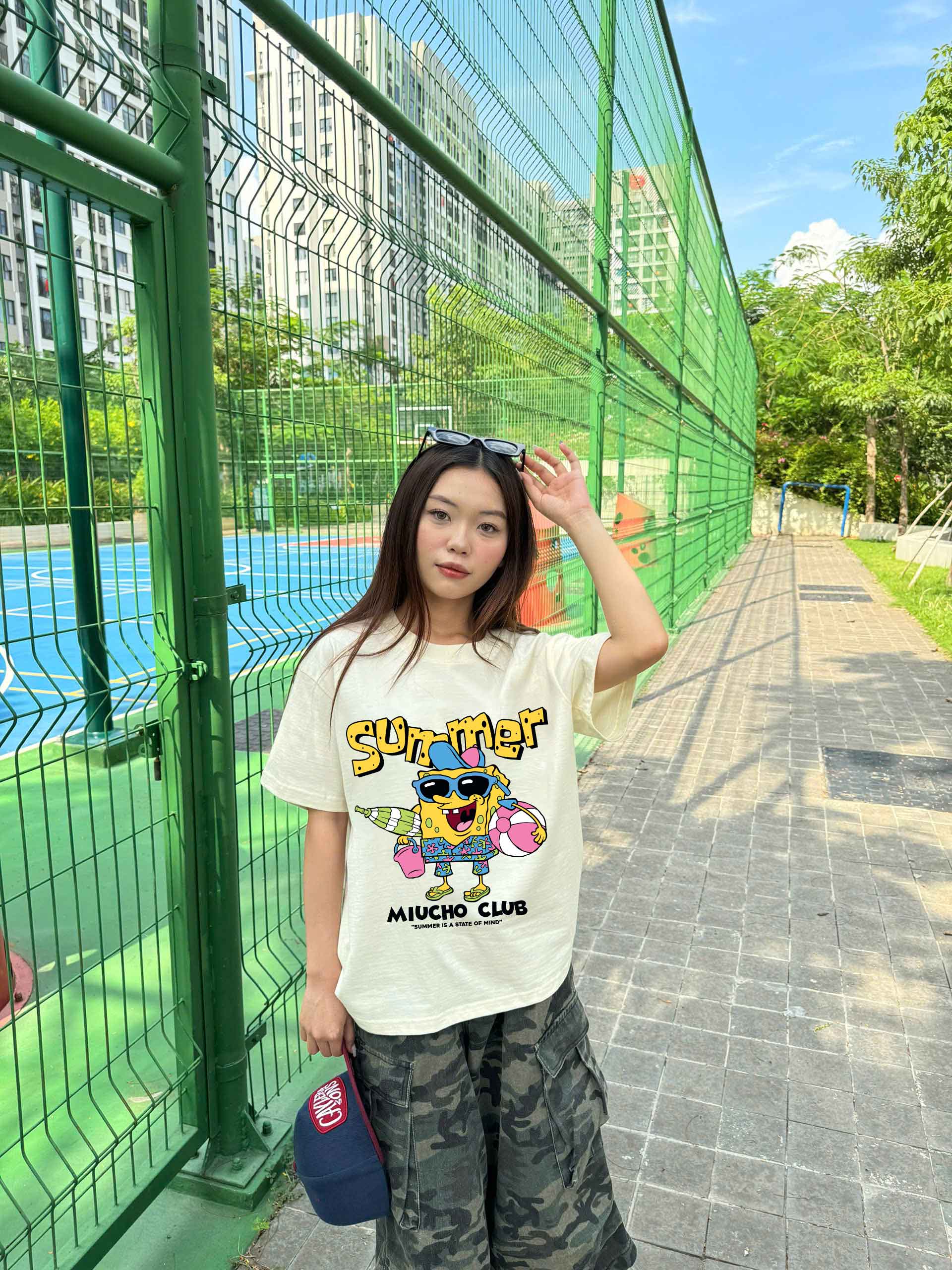 Áo thun boxy hè biển 2330 Miucho chất vải cotton 2 chiều cao cấp dày dặn đứng form in mix_thumbnail_5