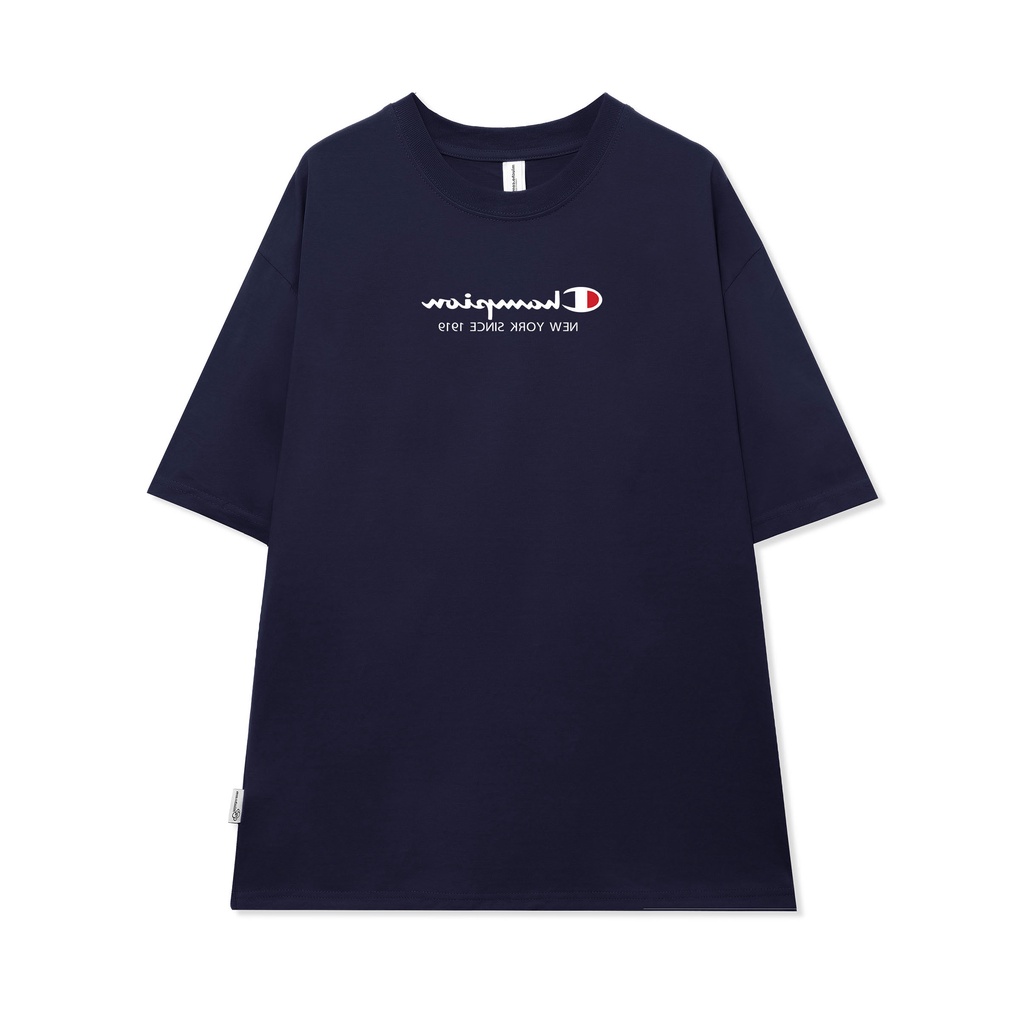 Áo phông nữ form rộng tay lỡ unisex chất vải cotton AT084 Miucho in logo_thumbnail_8