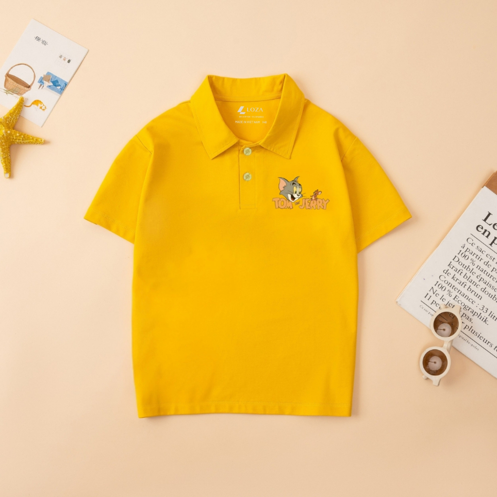 Áo Polo cho bé trai in hình Tom & Jerry - Loza Kids PL3049_thumbnail_4