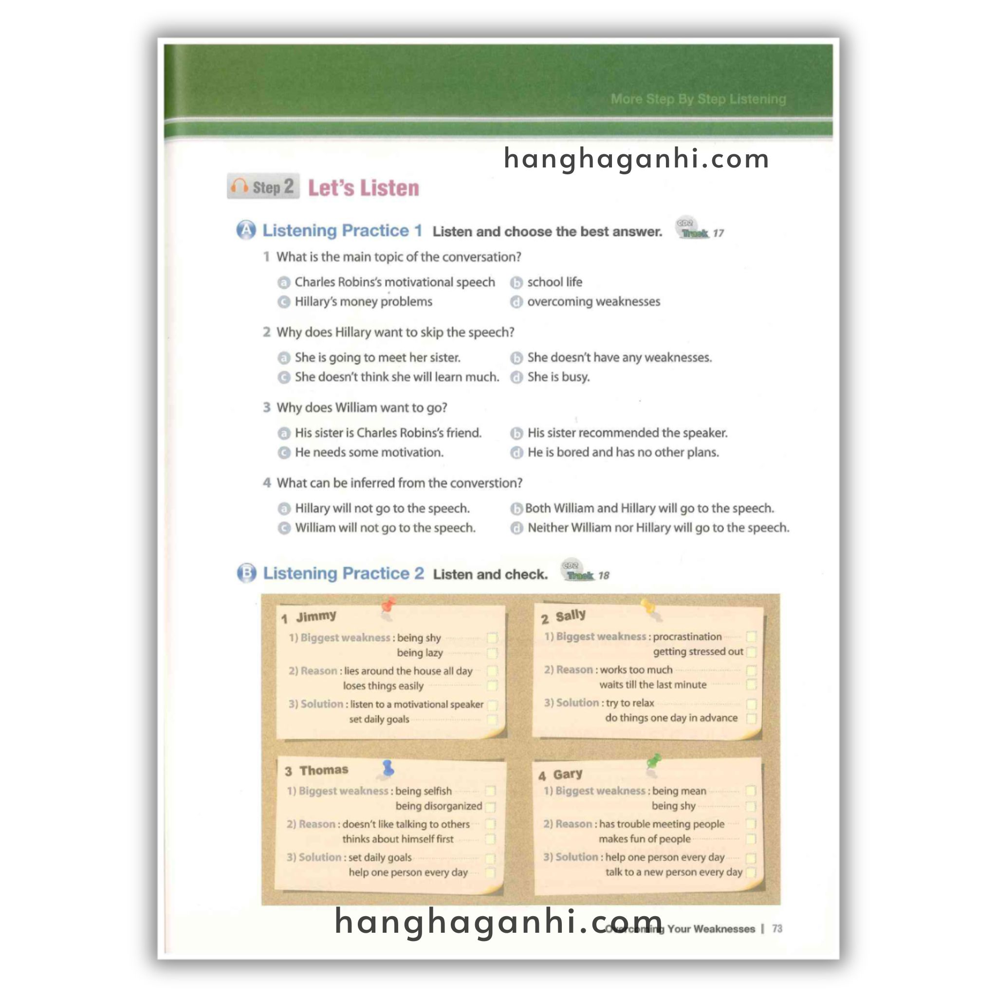 More Step By Step Listening Level 1,2,3  Bộ 3 cuốn kèm File nghe_thumbnail_11
