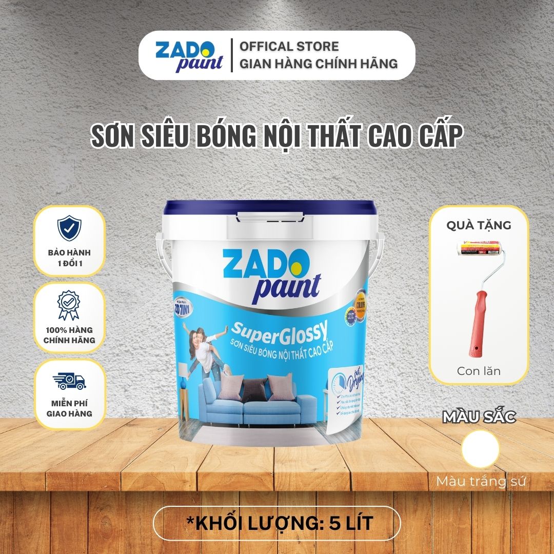 THÙNG 5L SƠN SIÊU BÓNG NỘI THẤT CAO CẤP Z 7 IN 1