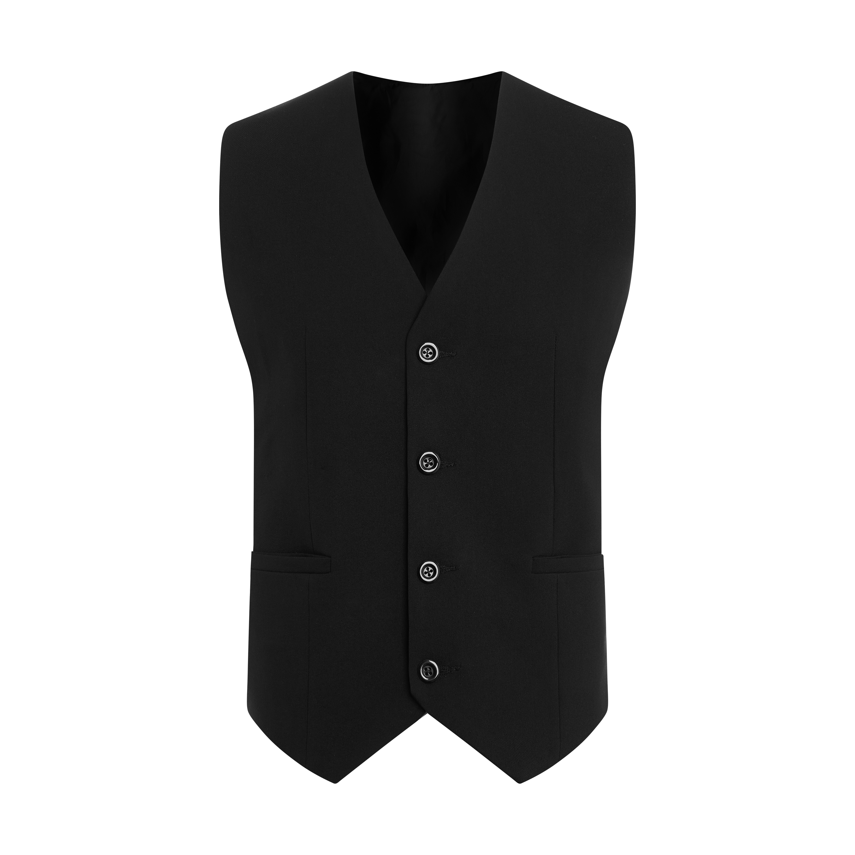 BLACK V NECK WAISTCOAT_thumbnail_1