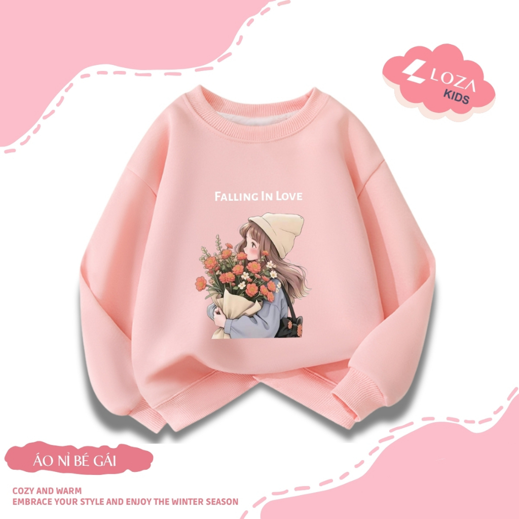 Áo sweater bé gái in hình bé gái Hot trend - Loza Kids IN005_thumbnail_2