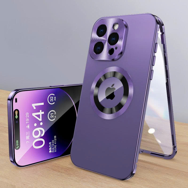 ỐP LƯNG IPHONE THIẾT KẾ 2 MẶT VỚI KHUNG VIỀN BẰNG KIM LOẠI_thumbnail_3