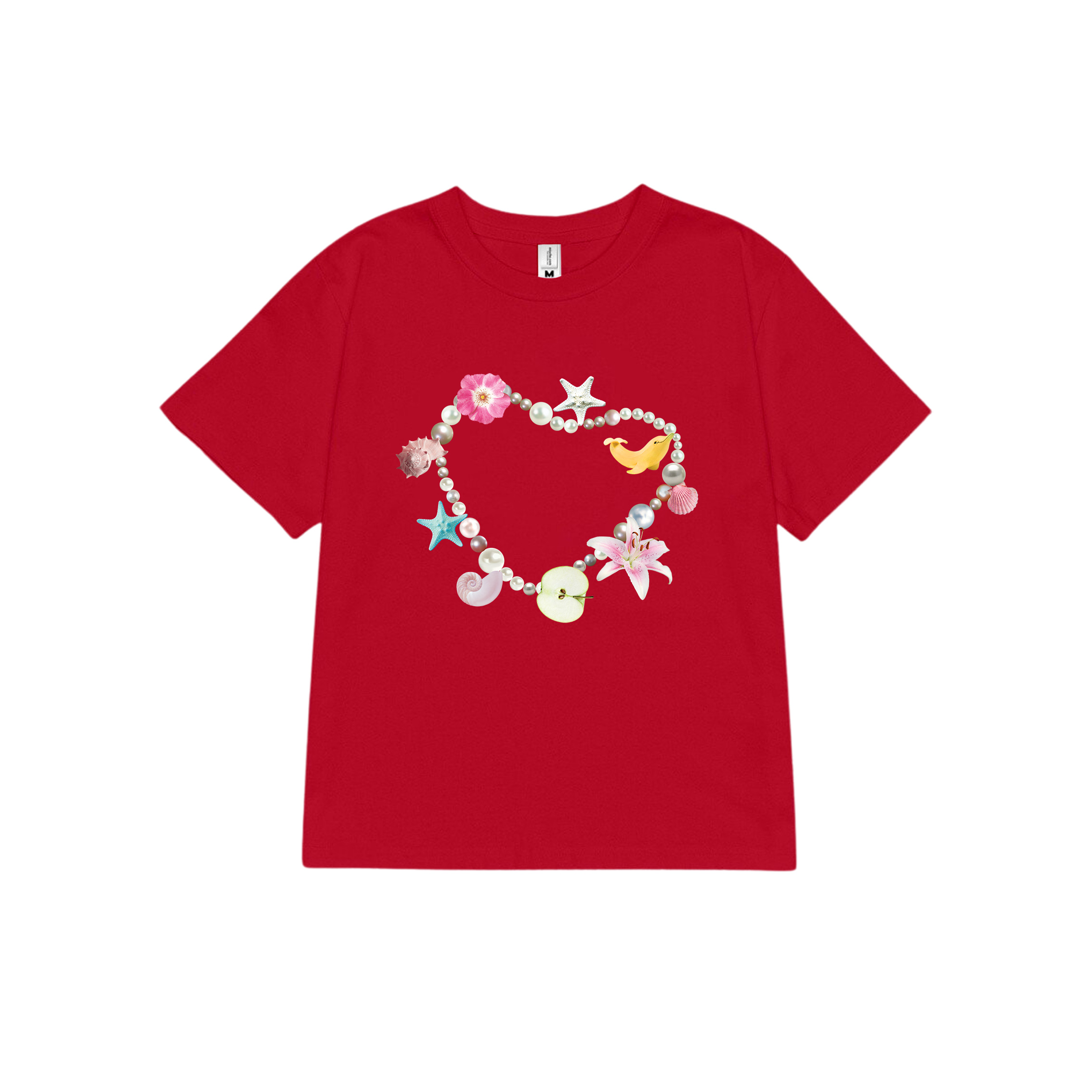 Áo thun baby tee mùa hè in trái tim xinh xắn ABD1312 Miucho tay ngắn cổ tròn hotrend in mix_thumbnail_20