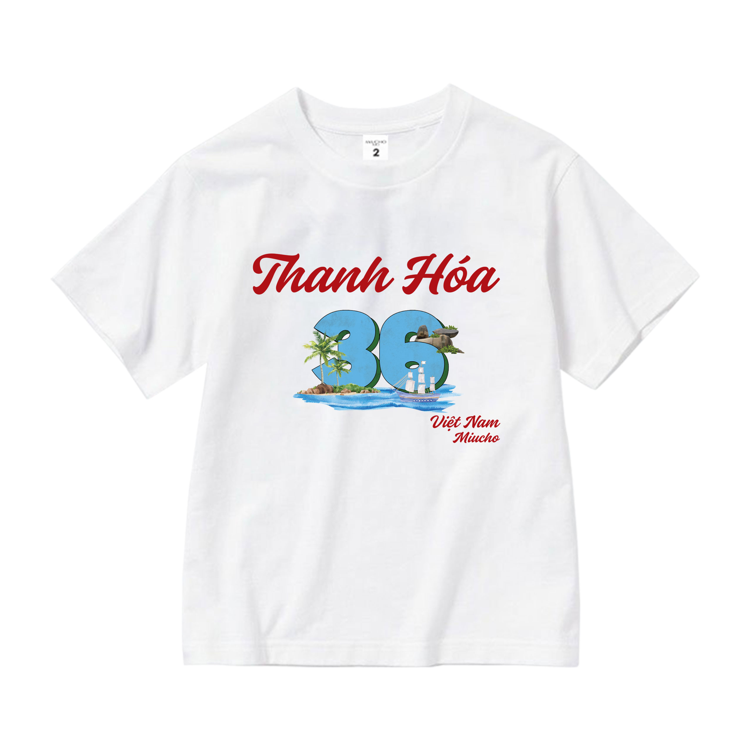 Áo thun du lịch Thanh Hóa cho bé form rộng thoáng mát AED1310 Miucho Kid in mix_thumbnail_7