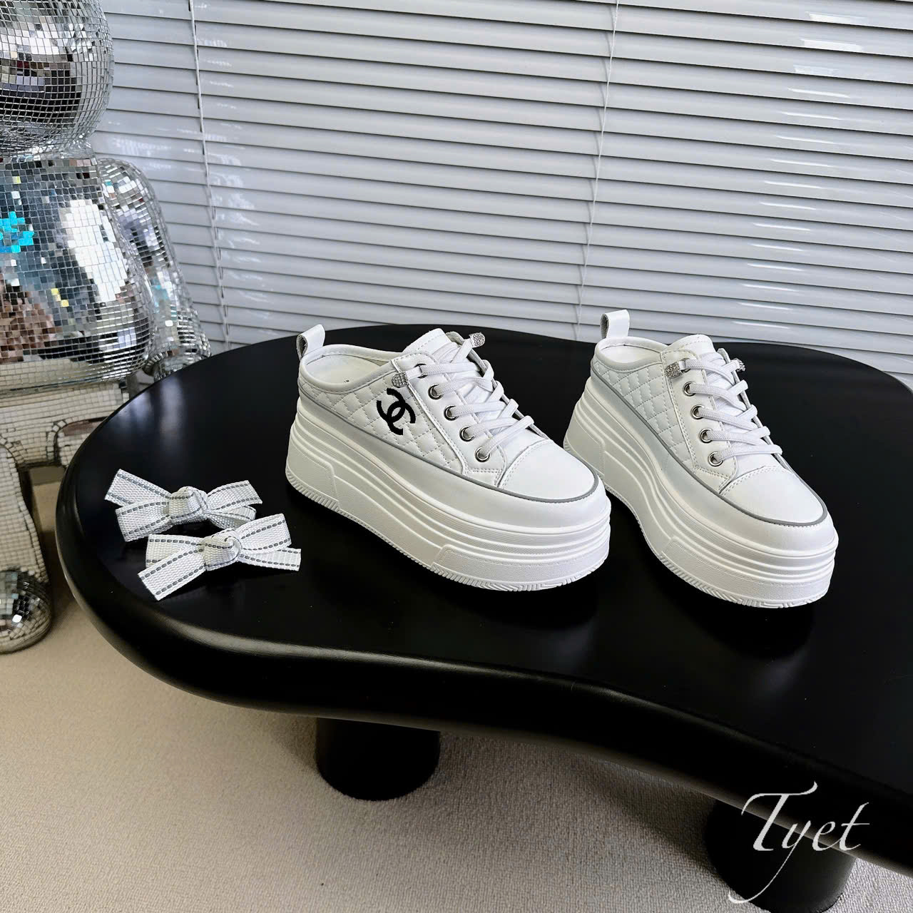 💘💘💘 Sục Chanel trần chỉ nâng đế kèm nơ _thumbnail_2