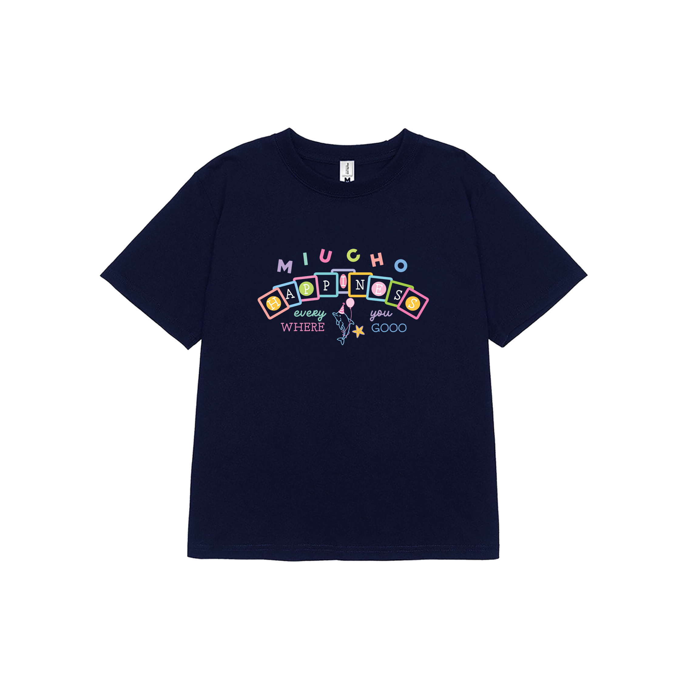 Áo baby tee ôm body 2215 Miucho cổ tròn vải cotton 4c co giãn thoáng mát in mix_thumbnail_7