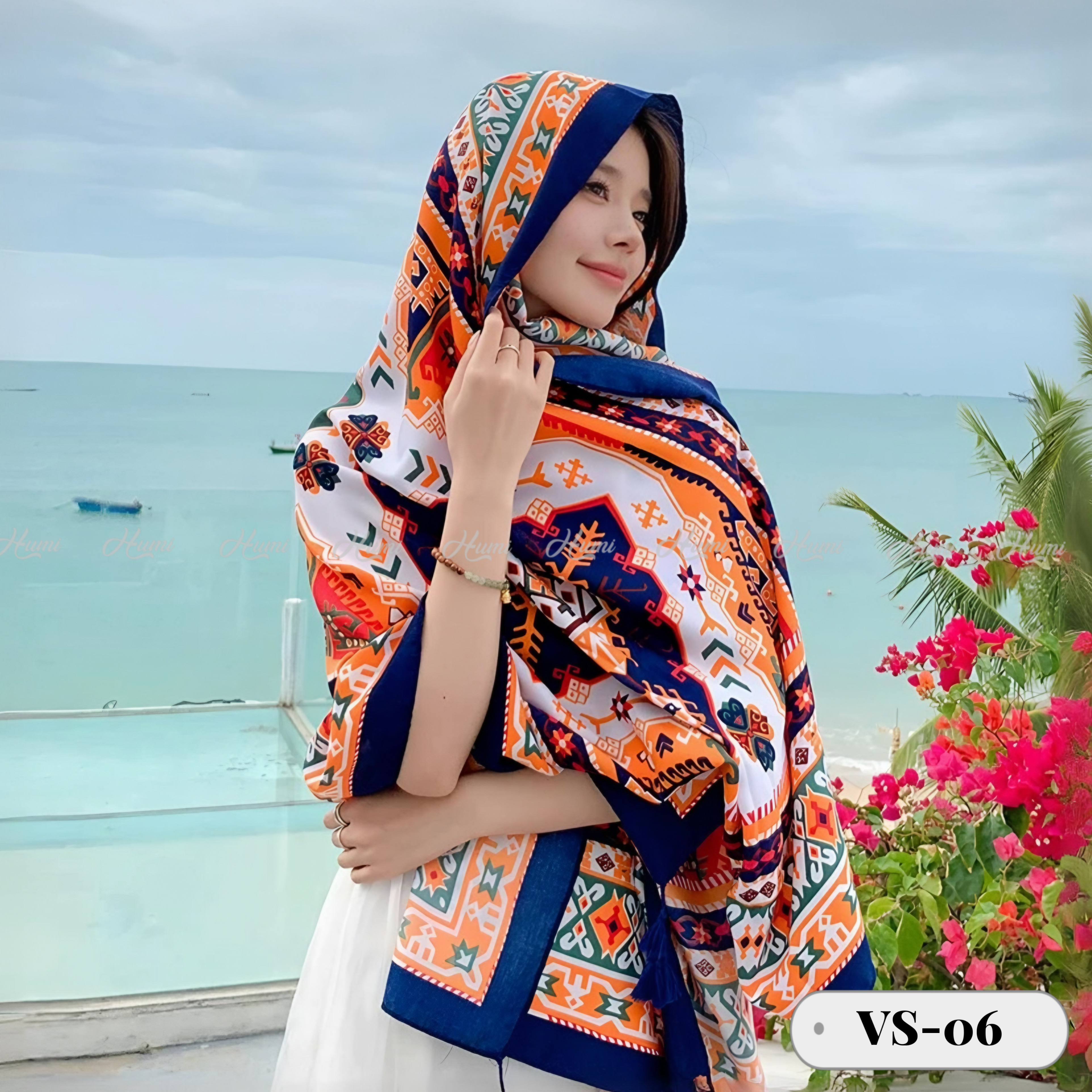 KHĂN HỌA TIẾT THỔ CẨM (VS06)