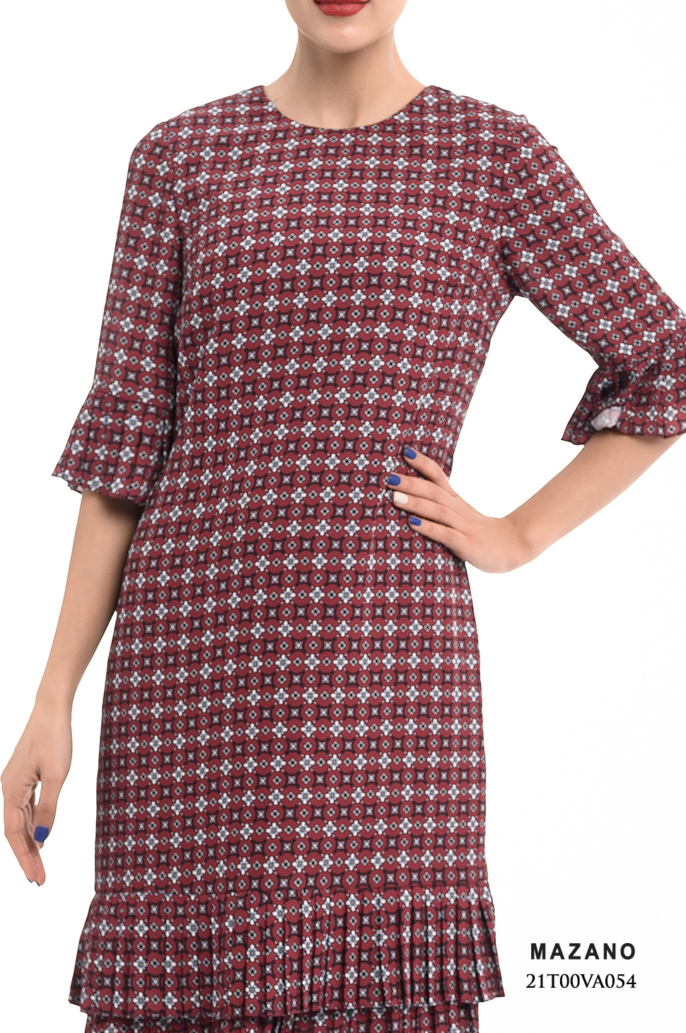 Đầm suông họa tiết phối chân dập ly_thumbnail_3