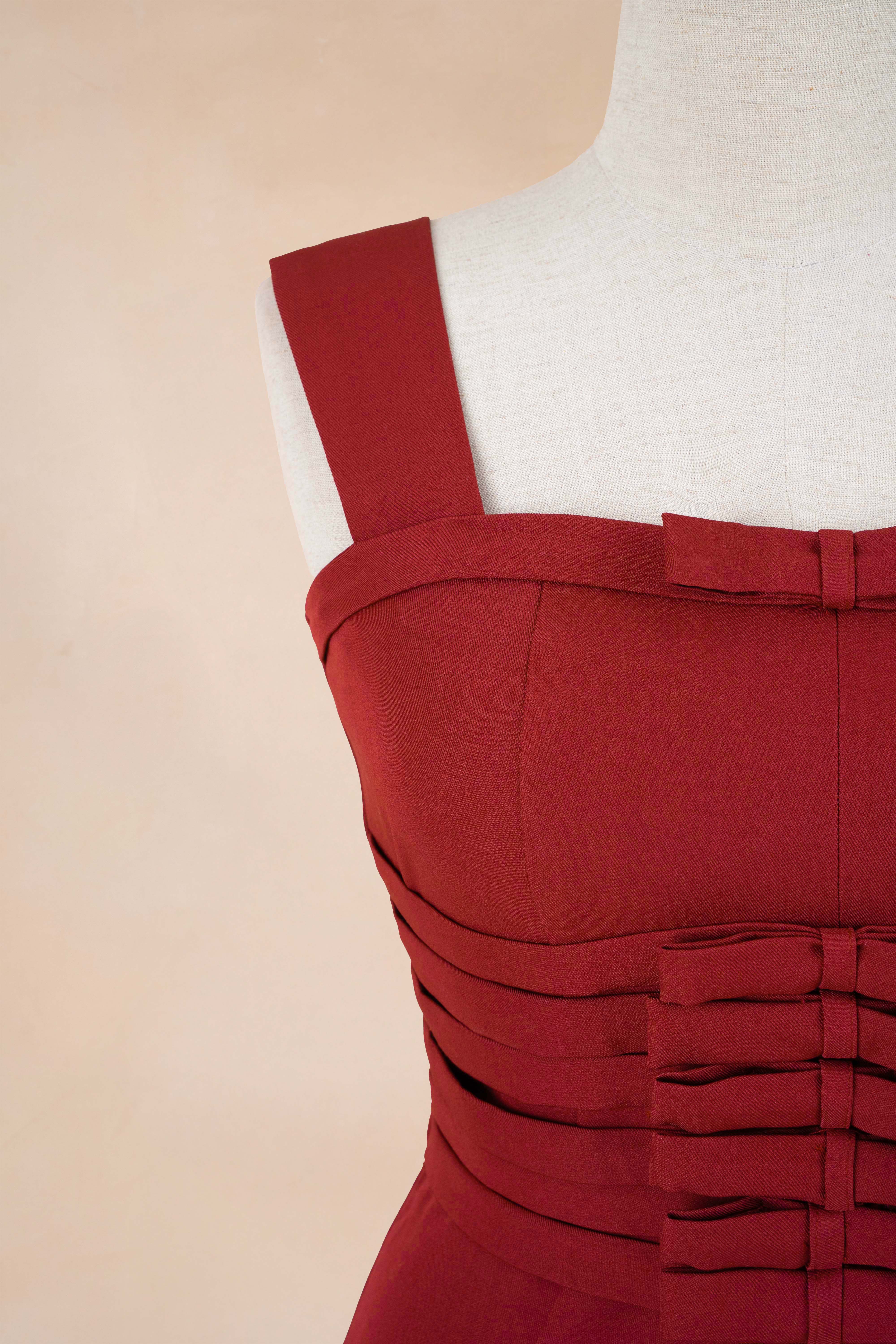 Đầm Trùm Vai Đính Nơ_thumbnail_2