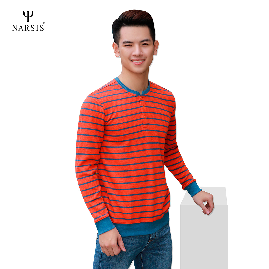 ÁO NAM THU ĐÔNG D7051 NARSIS VẢI NỈ ẤM ÁP, MỀM MẠI, THÍCH HỢP MÙA ĐÔNG, GIỮ NHIỆT TỐT_thumbnail_2