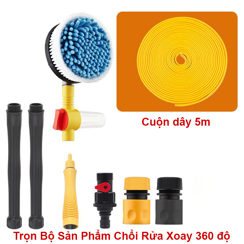 CHỔI RỬA XE XOAY 360 ĐỘ