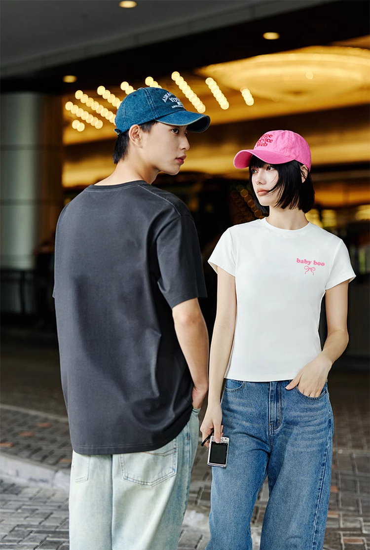 Áo thun cặp nam nữ đôi form rộng vải cotton co giãn thoáng mát ATD1653 Miucho in basic_thumbnail_3