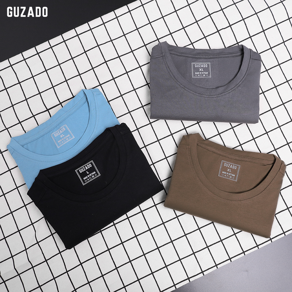 Đồ Bộ Guzado Áo Cotton Kết Hợp Quần Gió Basic  BTS03_thumbnail_10