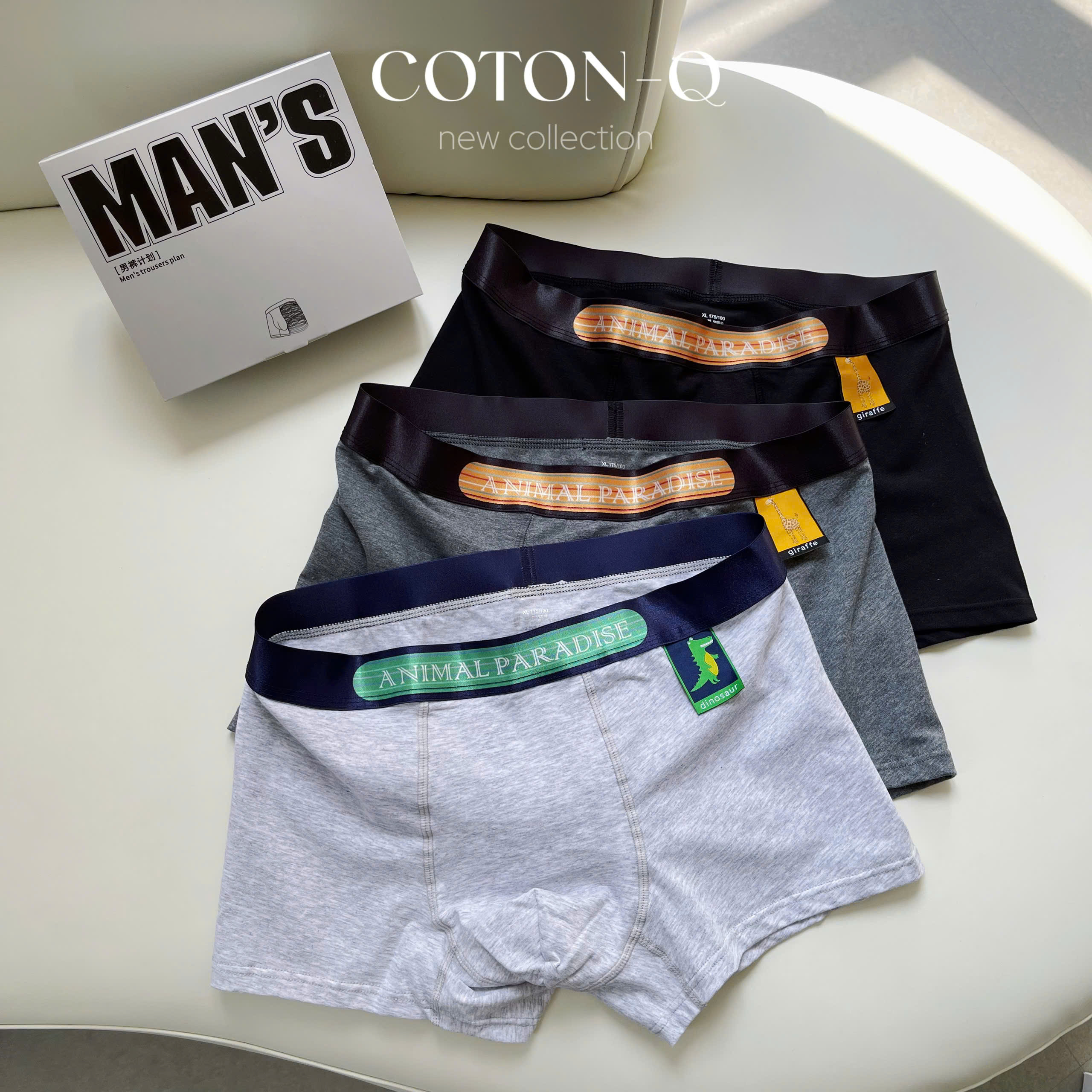 HU85 Set 3 quần lót đùi nam ( NGẪU NHIÊN )